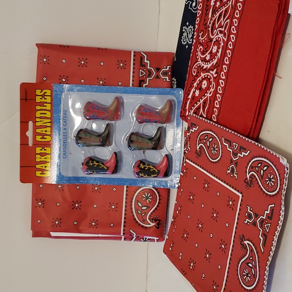 Cowboy Party Tablecloth Decorations